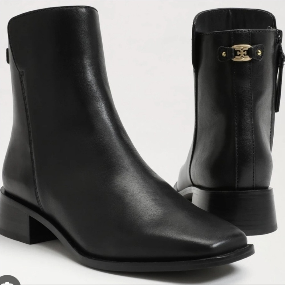 Sam Edelman Thatcher Black Ankle Boots